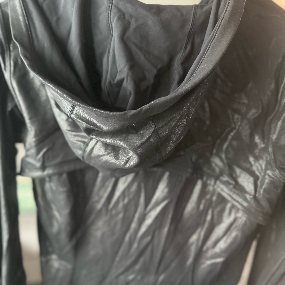 Lululemon Athletica Shimmering Black Bomber Jacket - Picture 3 of 3